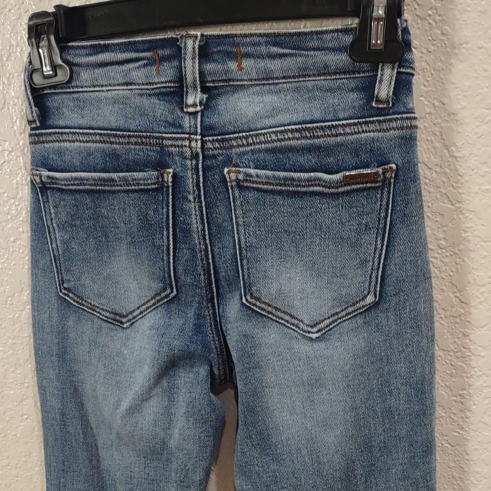 DISCLOSURE Blue Flare Wide Leg Jeans - Picture 4 of 16